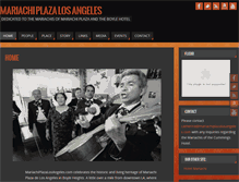 Tablet Screenshot of mariachiplazalosangeles.com